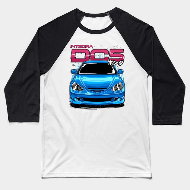 Integra DC5 Type R vector illustration for JDM car enthusiasts! Baseball T-Shirt by idrdesign